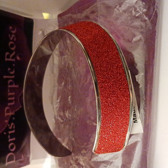 2280778-15. Handmade Indian Choker-Cuff-Earring Set - Open back. - Picture 3 of 12